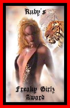 Ruby's Freaky Girlz Award